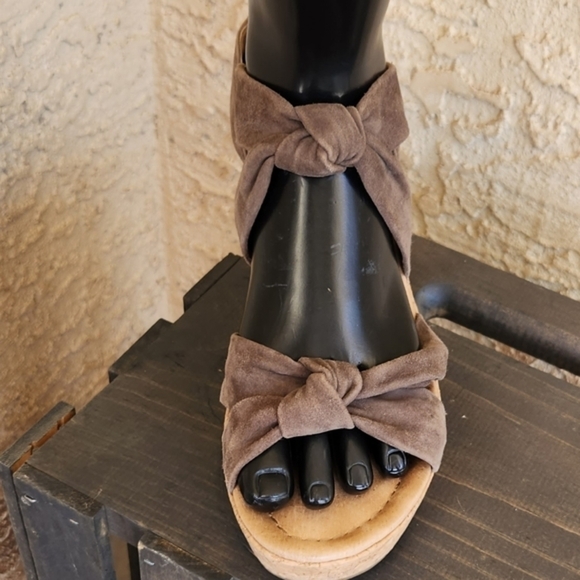 Gabor‎ Leather Suede Sandals - Picture 9 of 10